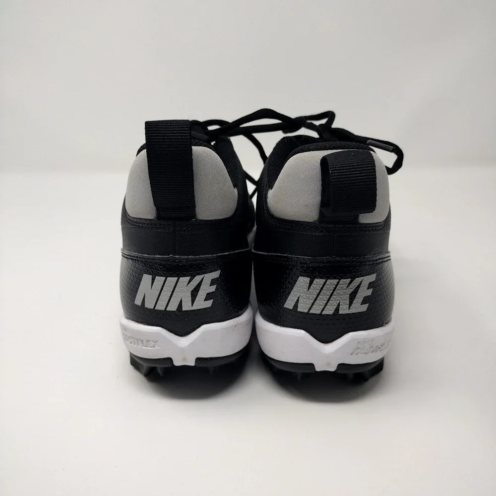 Nike Alpha Huarache 4 Keystone Low Baseball Cleats Black White FQ3875-001 8.5